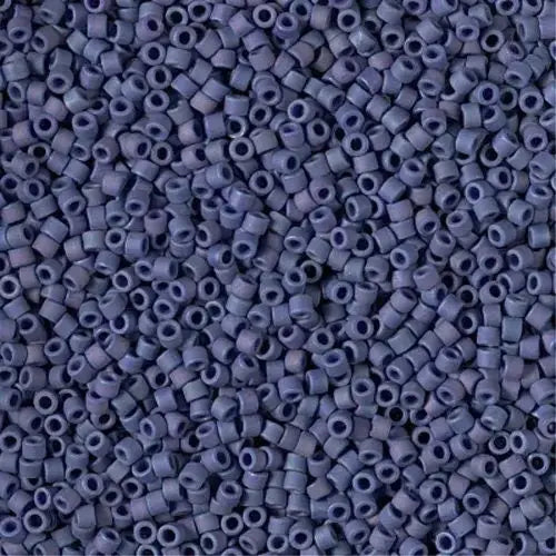 Matte Opaque Glazed Navy AB 11/0 delica beads || DB2319