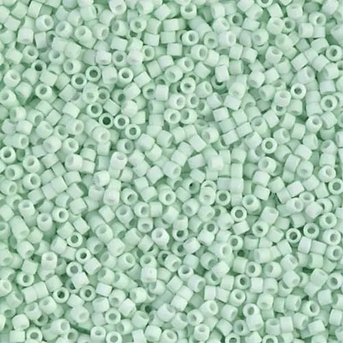 Matte Opaque Light Mint 11/0 delica beads || DB1516