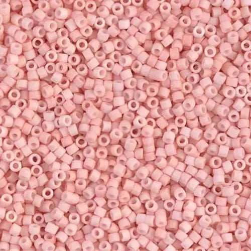 Matte Opaque Light Salmon 11/0 delica beads || DB1513