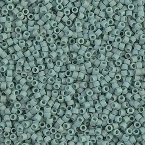 Matte Opaque Sea Foam Luster 11/0 delica beads || DB0374