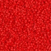 Matte Opaque Vermillion Red 11/0 delica beads || DB0757
