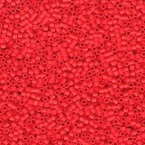Matte Opaque Vermillion Red - 15/0 delica beads || DBS0757 || Miyuki seed beads 15/0 - Mack & Rex