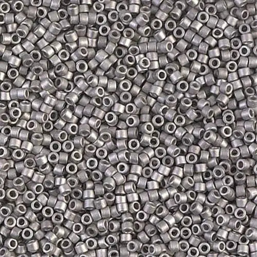 Matte Palladium Plated 11/0 delica beads || DB0338