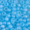 Matte Transparent Aqua AB 6/0 seed beads || RR6-0148FR Round seed beads - Mack & Rex