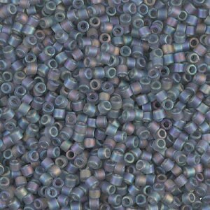 Matte Transparent Gray AB  10/0 Delica || DBM-0863 ||  Delica Seed Beads - Mack & Rex