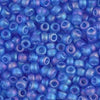 Matte Transparent Sapphire AB 8/0 seed beads || RR8-0150FR - Mack & Rex