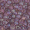 Matte Transparent Smoky Amethyst AB 6/0 seed beads || RR6-0142FR Round seed beads - Mack & Rex
