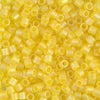 Matte Transparent Yellow AB 8/0 Delica || DBL-0854 || Miyuki Delica Seed Beads || Mack and Rex || Wholesale glass beads in bulk - Mack & Rex