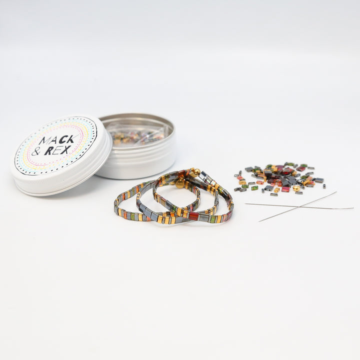 MIDNIGHT HORIZON - Tila Bracelet Making Kit - 3 Bracelets