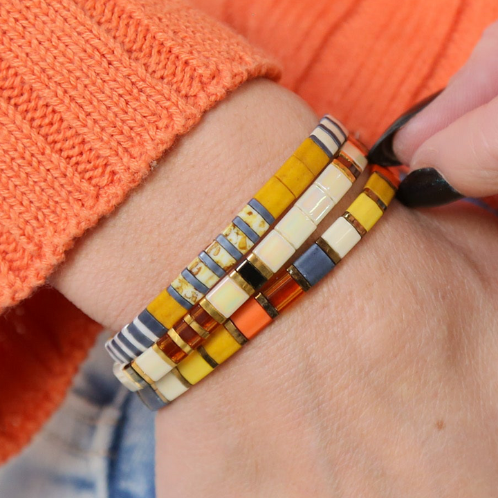 NINETEEN SEVENTY - Tila Bead Bracelets Stack