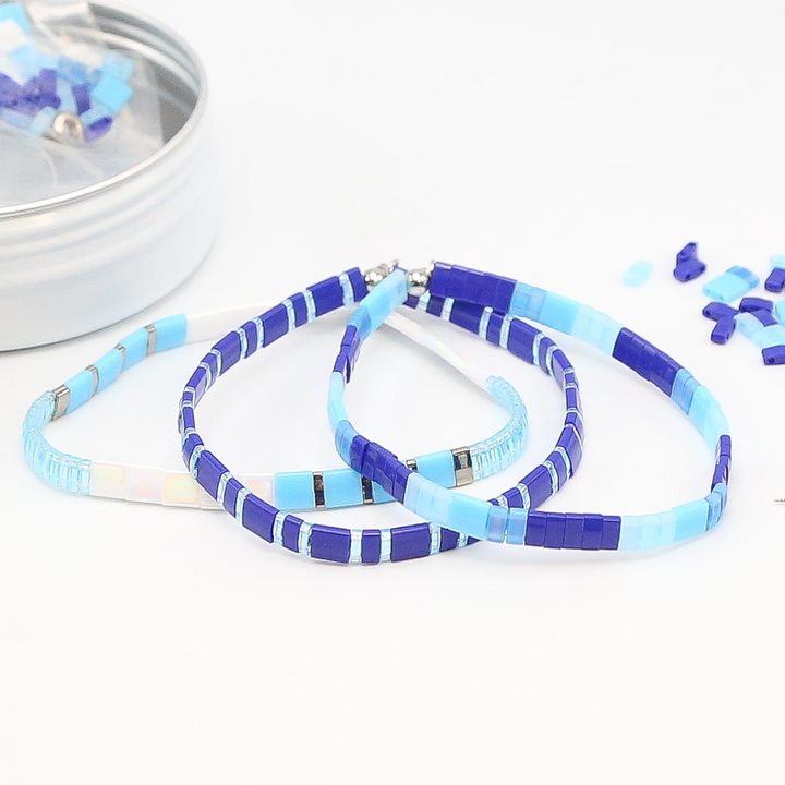 OCEAN EYES - Tila Bracelet Making Kit - 3 Bracelets