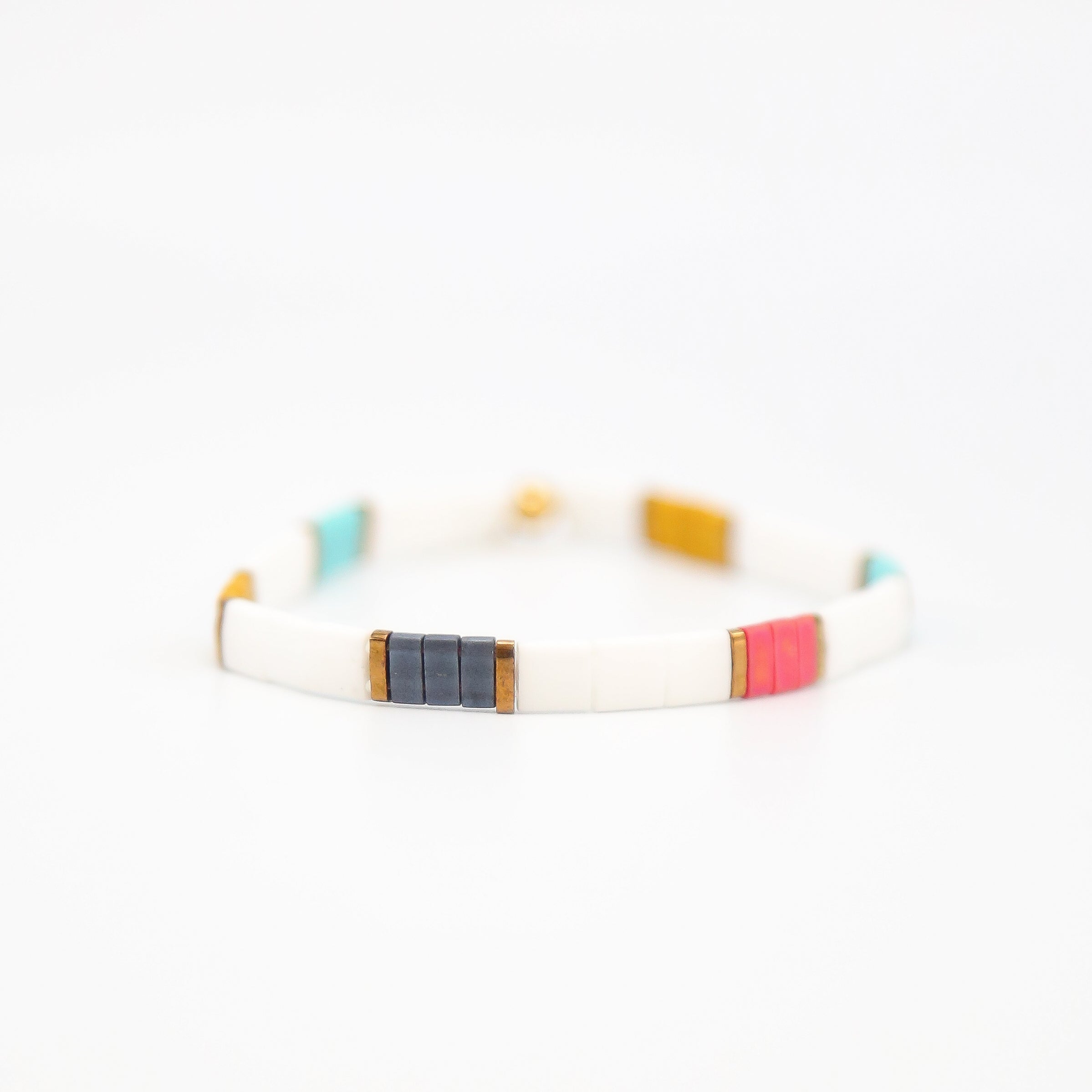 Mack & Rex Frenzy Tila Bracelet Stack Of 3 - Miyuki Tila Beads On