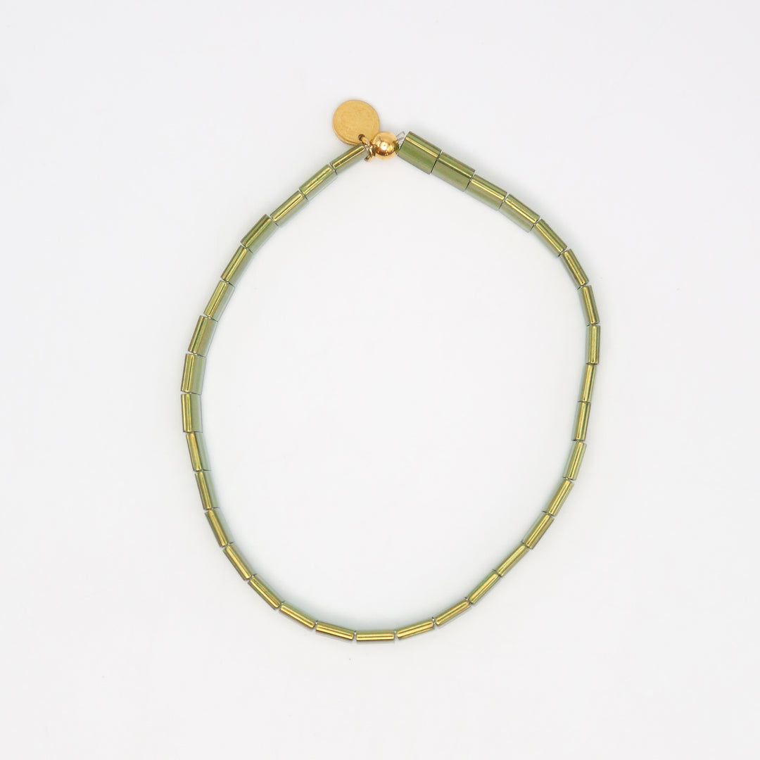 OLIVE GREEN - Tila Bead Bracelet | Single