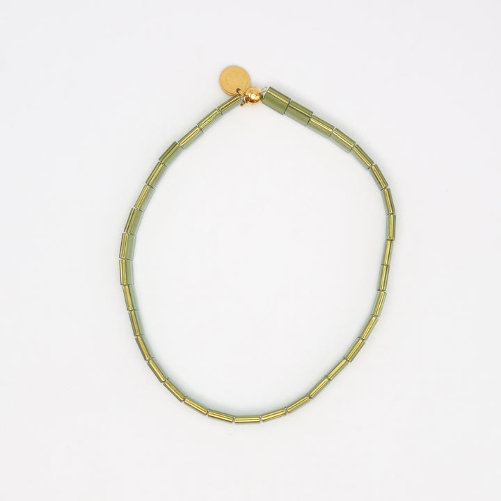 OLIVE GREEN - Tila Bead Bracelet | Single