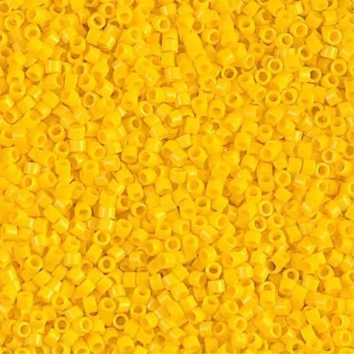 Opaque Canary 11/0 delica beads || DB1132