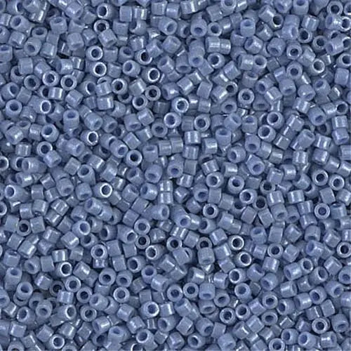 Opaque Denim Blue Luster 11/0 delica beads || DB0266