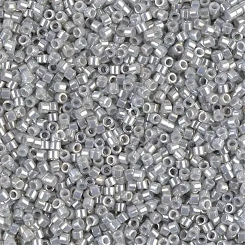 Opaque Gray Luster 11/0 delica beads || DB0252
