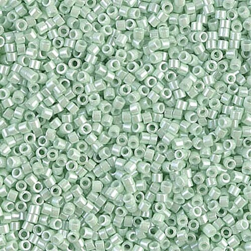 Opaque Light Mint Ceylon 11/0 delica beads || DB1536
