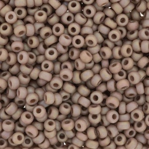 Opaque Matte Glazed Hazelnut Rainbow 8/0 seed beads || RR8-4694 - Mack & Rex