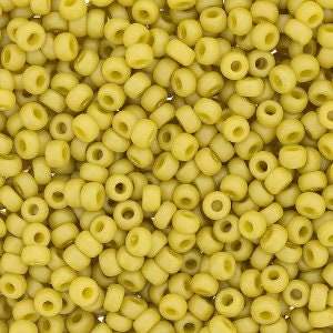 Opaque Matte Glazed Pineapple Crush Rainbow 8/0 seed beads || RR8-4692 - Mack & Rex