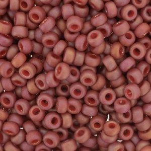 Opaque Matte Glazed Punch Rainbow 6/0 seed beads || RR6-4695 - Mack & Rex