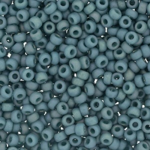 Opaque Matte Glazed Surf Rainbow 8/0 seed beads || RR8-4702 - Mack & Rex