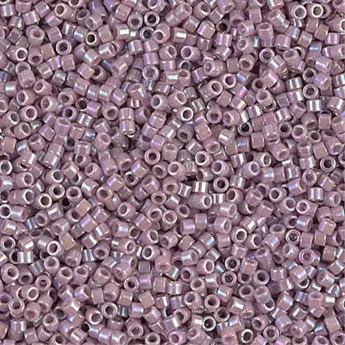 Opaque Mauve AB 11/0 delica beads || DB0158