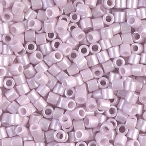 Opaque Pale Rose Ceylon 8/0 Delica || DBL-1534 || Miyuki Delica Seed Beads || Mack and Rex || Wholesale glass beads in bulk - Mack & Rex