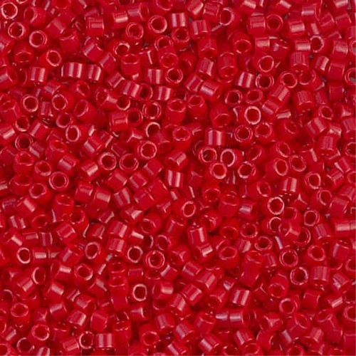 Opaque Red  10/0 Delica || DBM-0723 ||  Delica Seed Beads - Mack & Rex