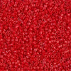 a red background with lots of small beads