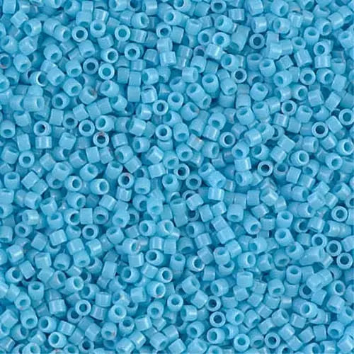 Opaque Turquoise Blue 11/0 delica beads || DB0725