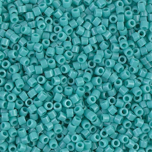 Opaque Turquoise Green  10/0 Delica || DBM-0729 ||  Delica Seed Beads - Mack & Rex