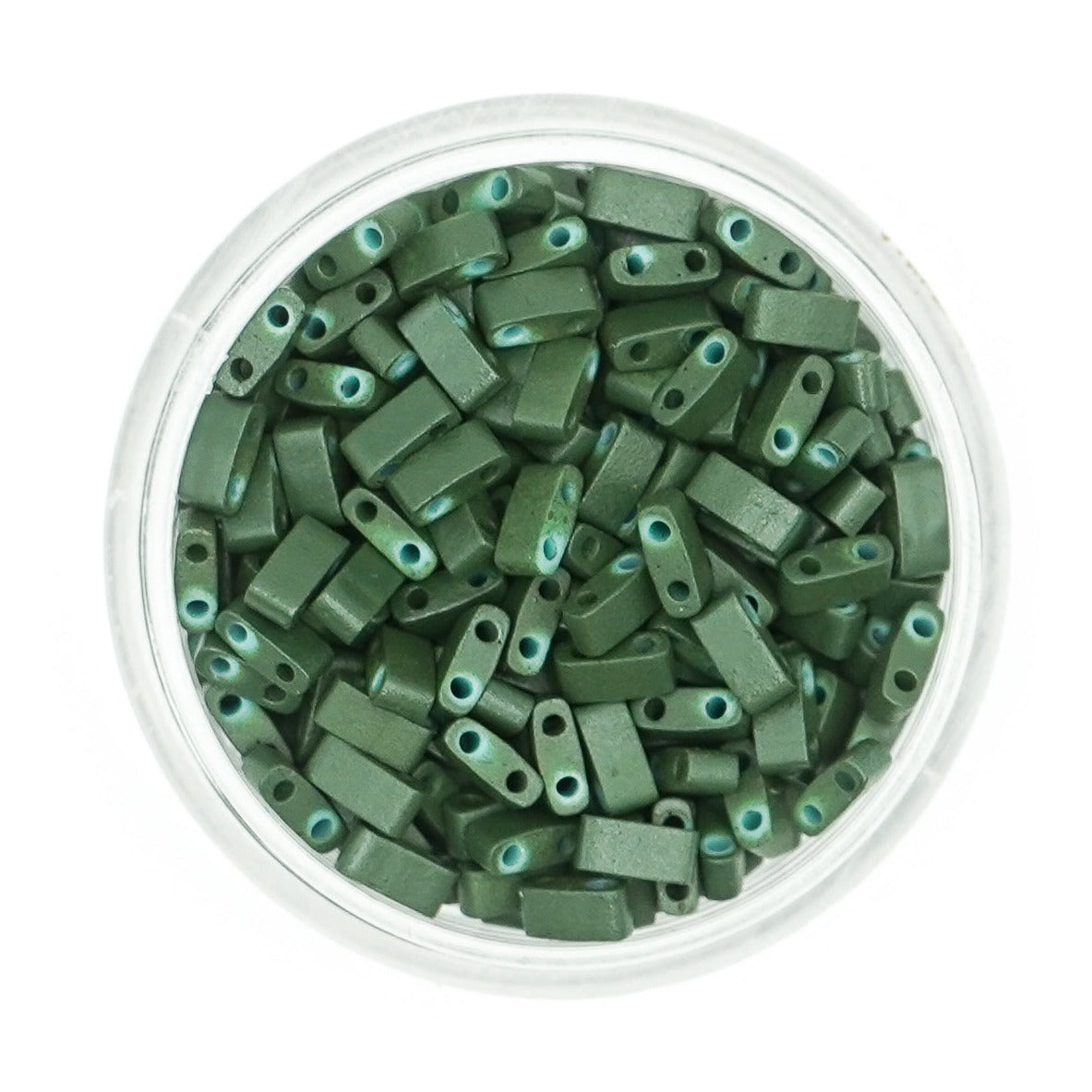 Mack & Rex Pine Green Miyuki Tila Beads - Custom Tl7200, Whole