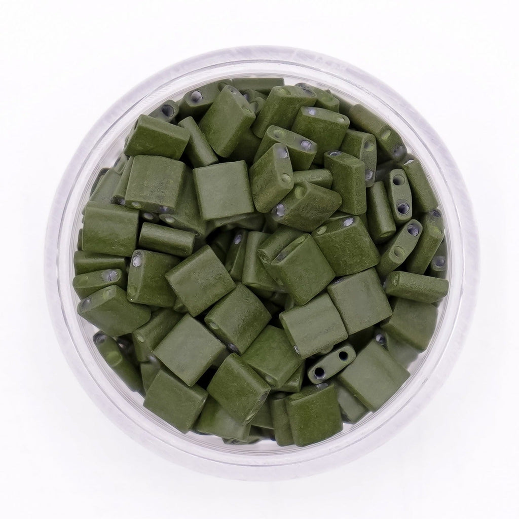 PINE-GREEN-Miyuki-Tila-Beads-