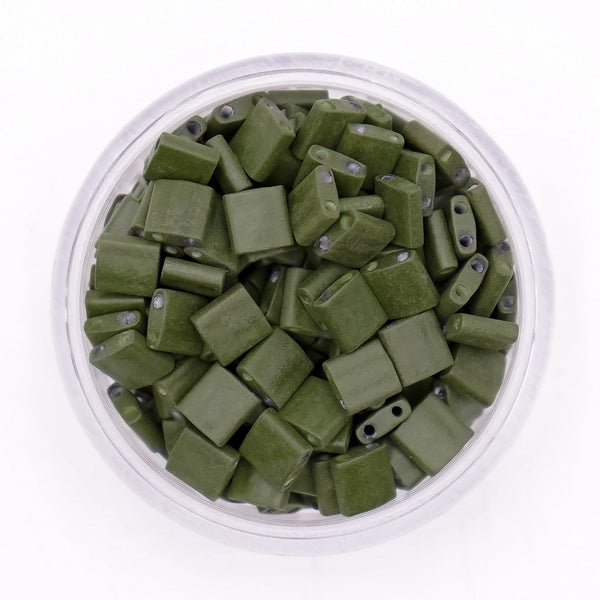 PINE-GREEN-Miyuki-Tila-Beads-
