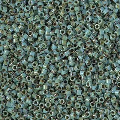 Painted Turquoise 11/0 Delica Seed Beads || DB-2264 | Miyuki Delica Beads 11/0 delica beads || DB2264 |