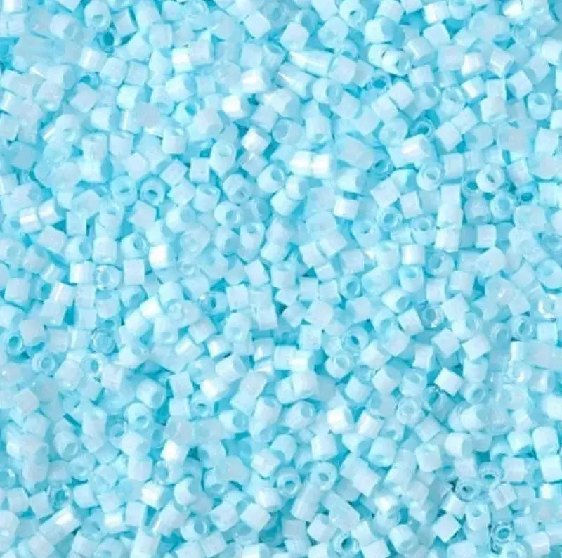 Pale Blue Satin 11/0 Delica Seed Beads || DB-1859 | 11/0 delica beads || DB1859