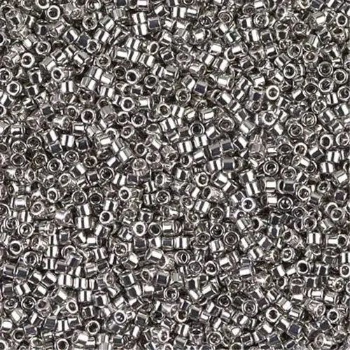 Palladium Plated 11/0 delica beads || DB0038