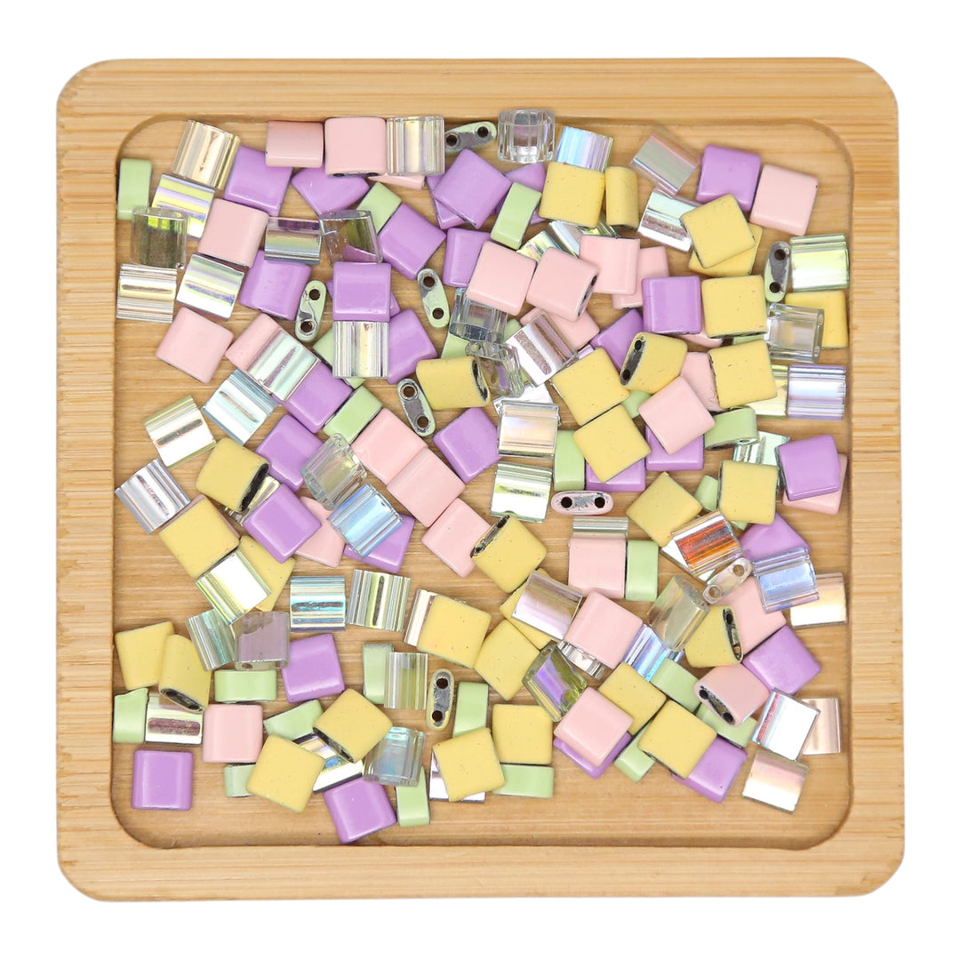 PASTEL PRISM - Multi-colored Tila Bead Mix