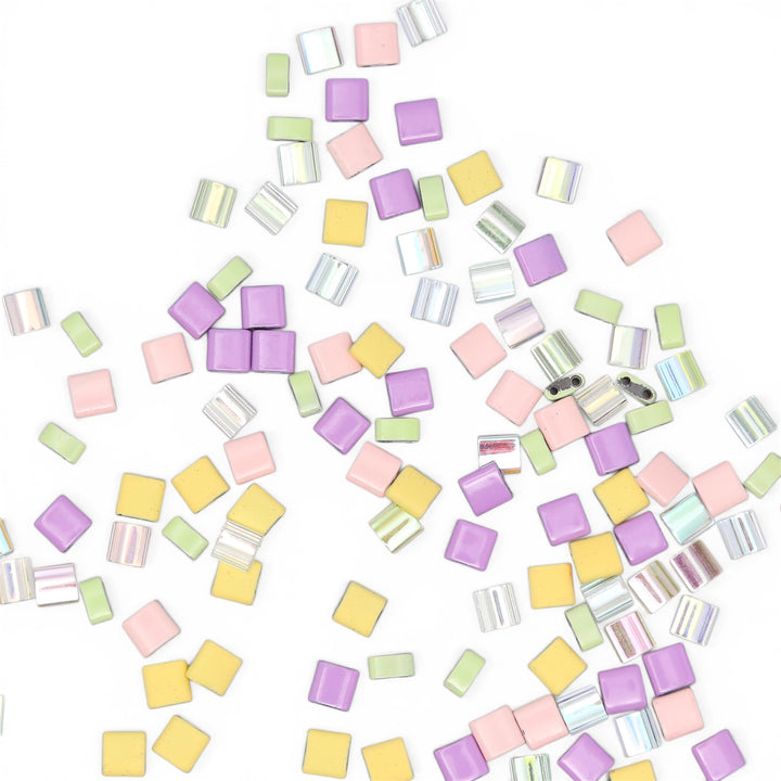 PASTEL PRISM - Multi-colored Tila Bead Mix