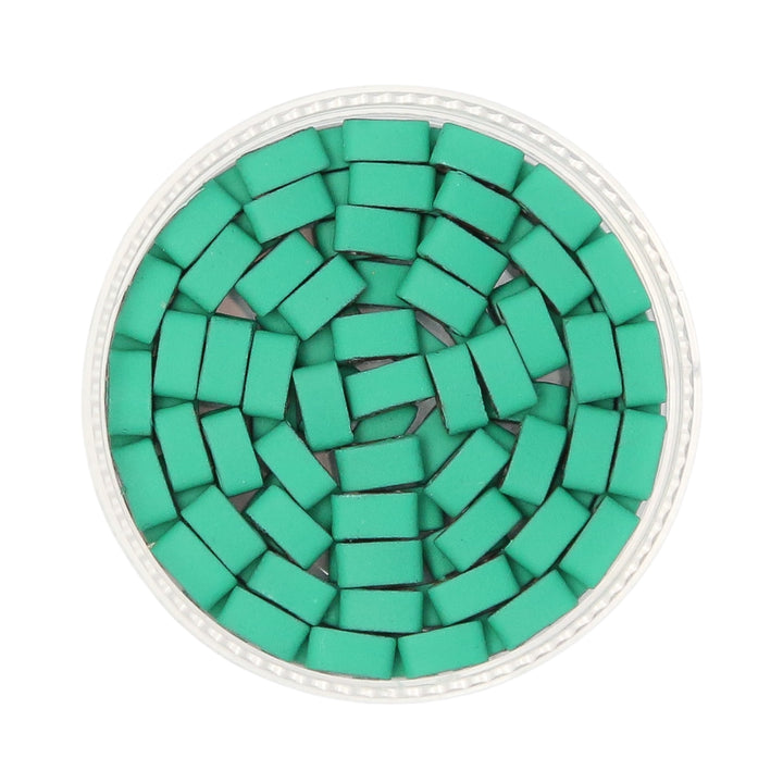 MATTE BRIGHT EMERALD - Whole Tile Beads