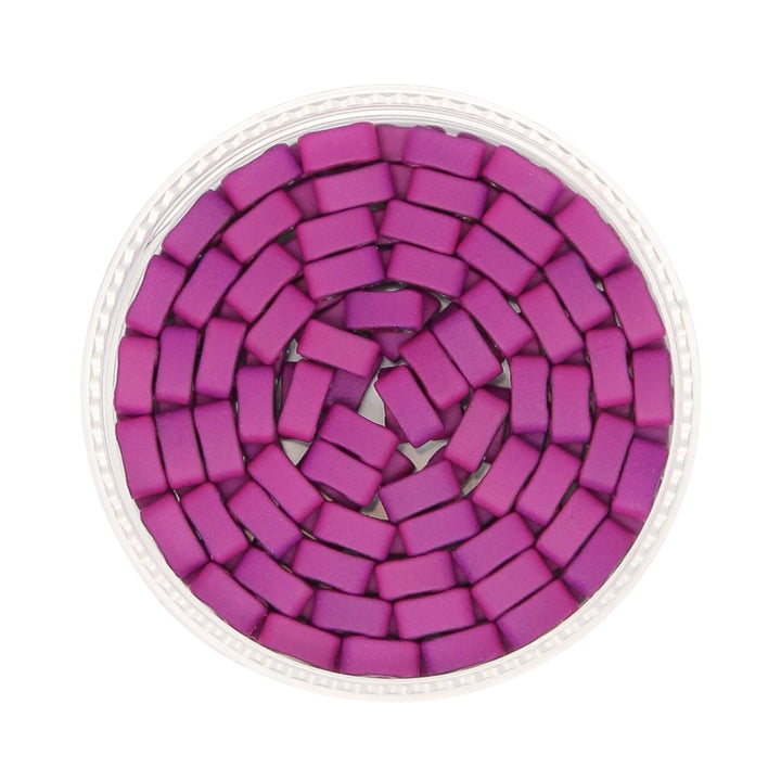 MATTE HOT PURPLE - Whole Tile Beads