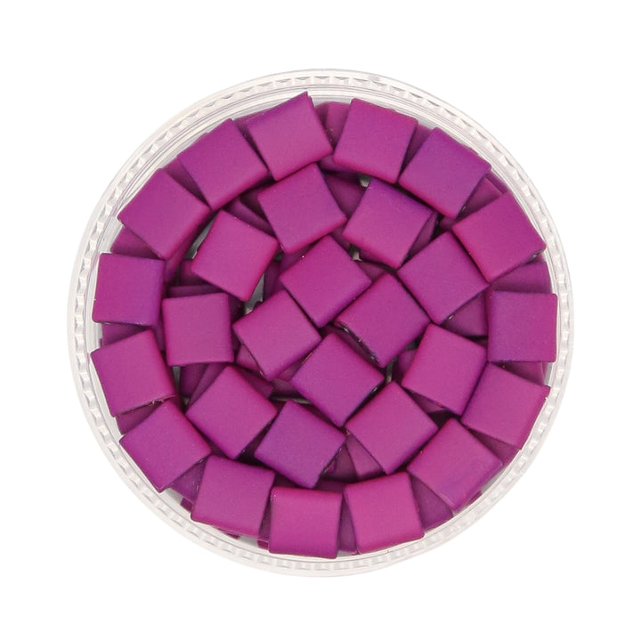 MATTE HOT PURPLE - Whole Tile Beads