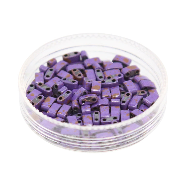 DIRTY PURPLE - Half Tile Beads
