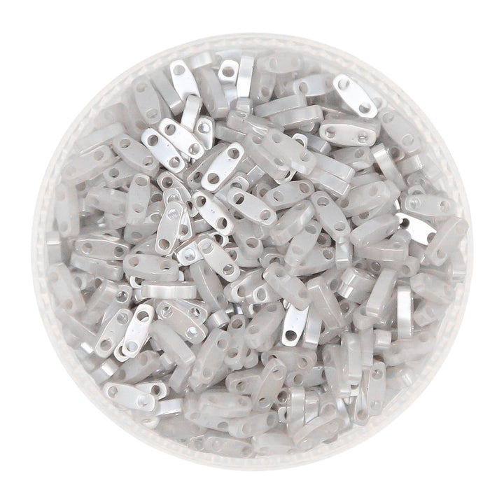 QTL0526 -  CEYLON GRAY - Custom Miyuki Tila Beads