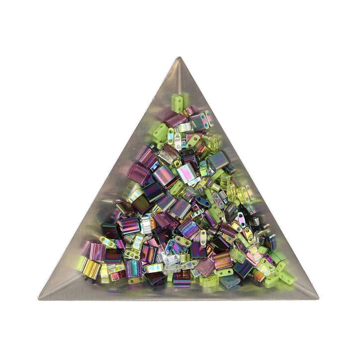 TOIL AND TROUBLE - Green and Purple Bead Mix