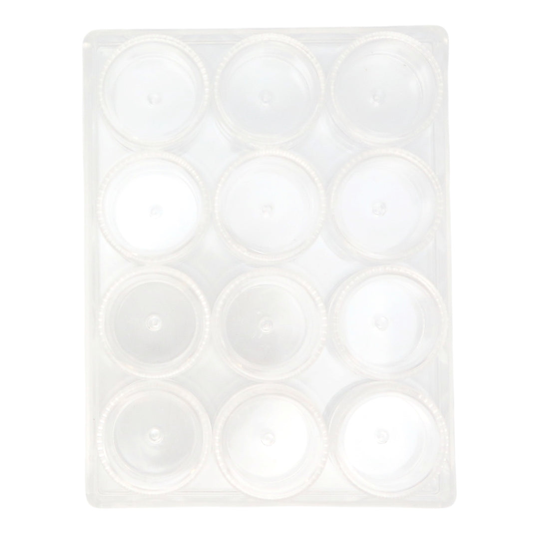 5ml Plastic Bead Containers in Case (12 pack)
