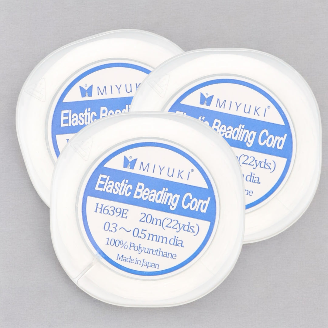 Miyuki Elastic Beading Cord .3-.5mm Elastic - 20 Meters