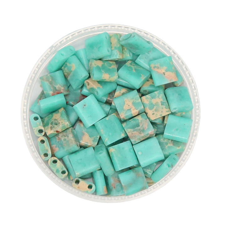 DARK SNAKESITE - Whole Stone Tile Beads