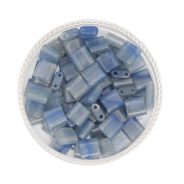 BLUE AVENTURINE - Whole Stone Tile Beads